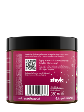OnlyBio Hair in Balance COLOR Rich repair hair mask treatment 280 ml