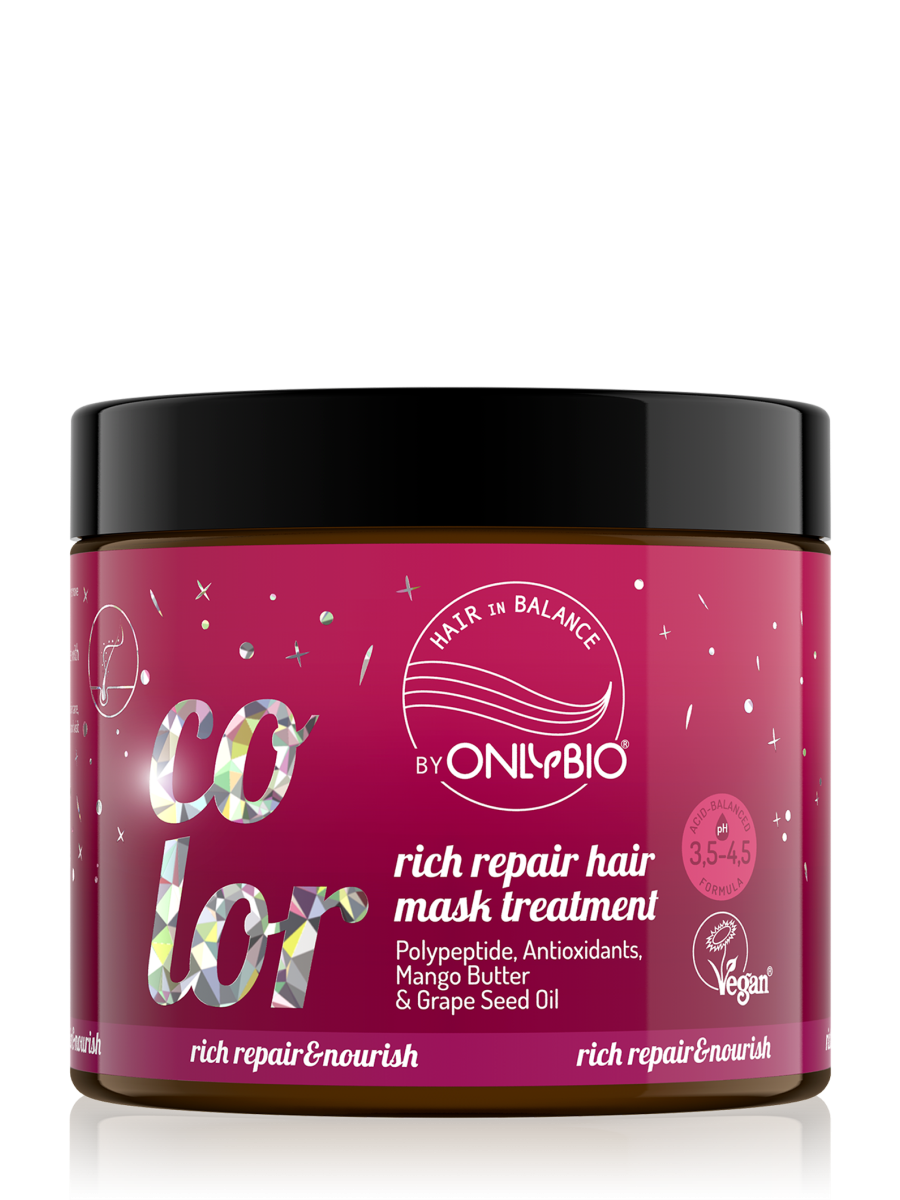 OnlyBio Hair in Balance COLOR Rich repair hair mask treatment 280 ml