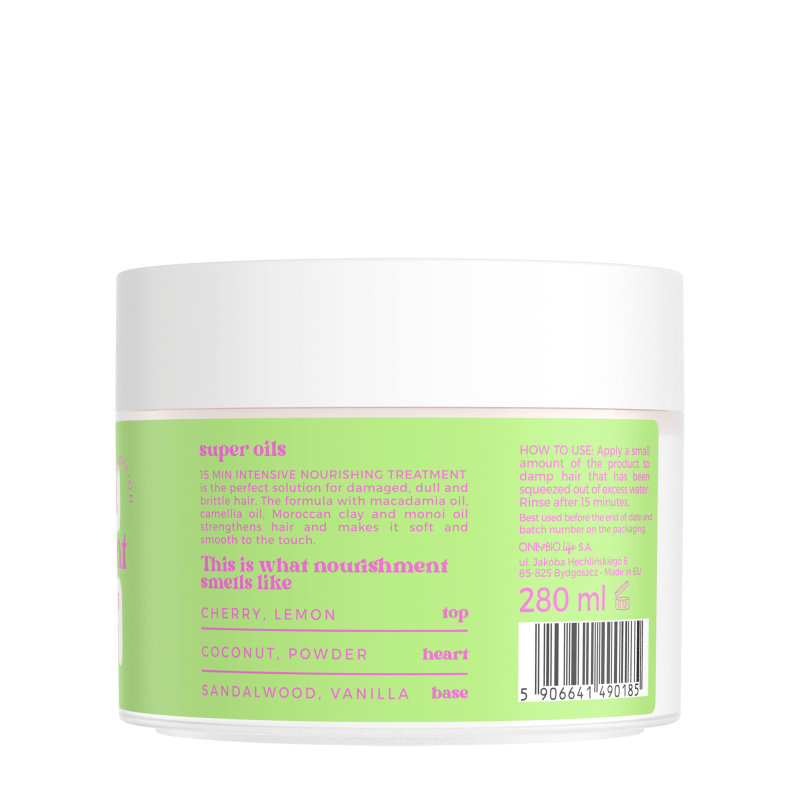 Onlybio Hair Cycling Nutrition 15 min treatment intensely nourishing hair mask 280 ml