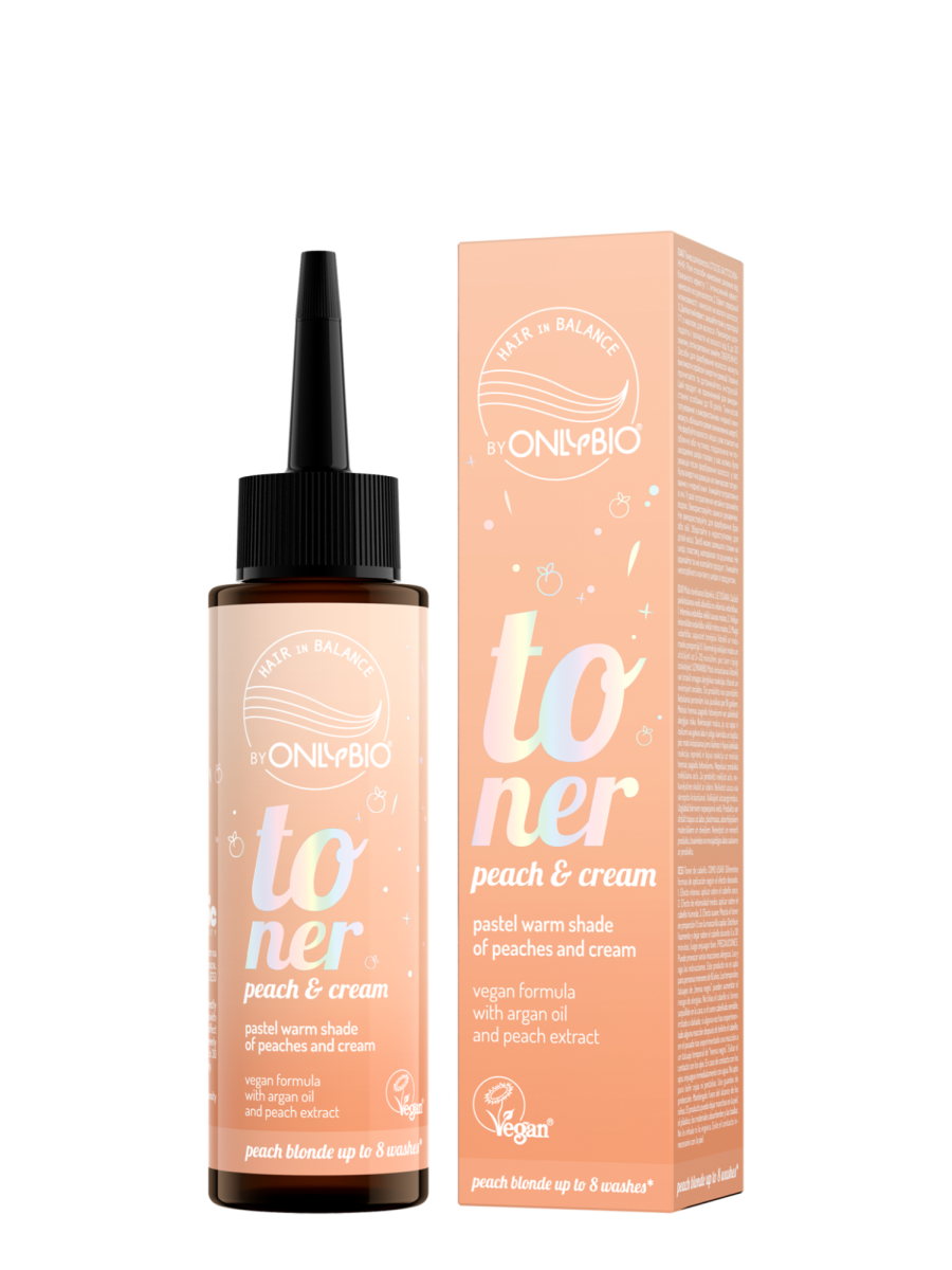 Hair in Balance by ONLYBIO Toner Peach&Cream 100ml ENG