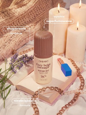 ONLYBIO Cozy beige sweater 26°C, perfumed mist 100 ml