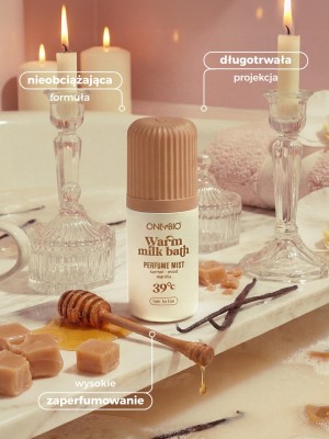 ONLYBIO Warm milk bath 39°C, perfumed mist 100 ml