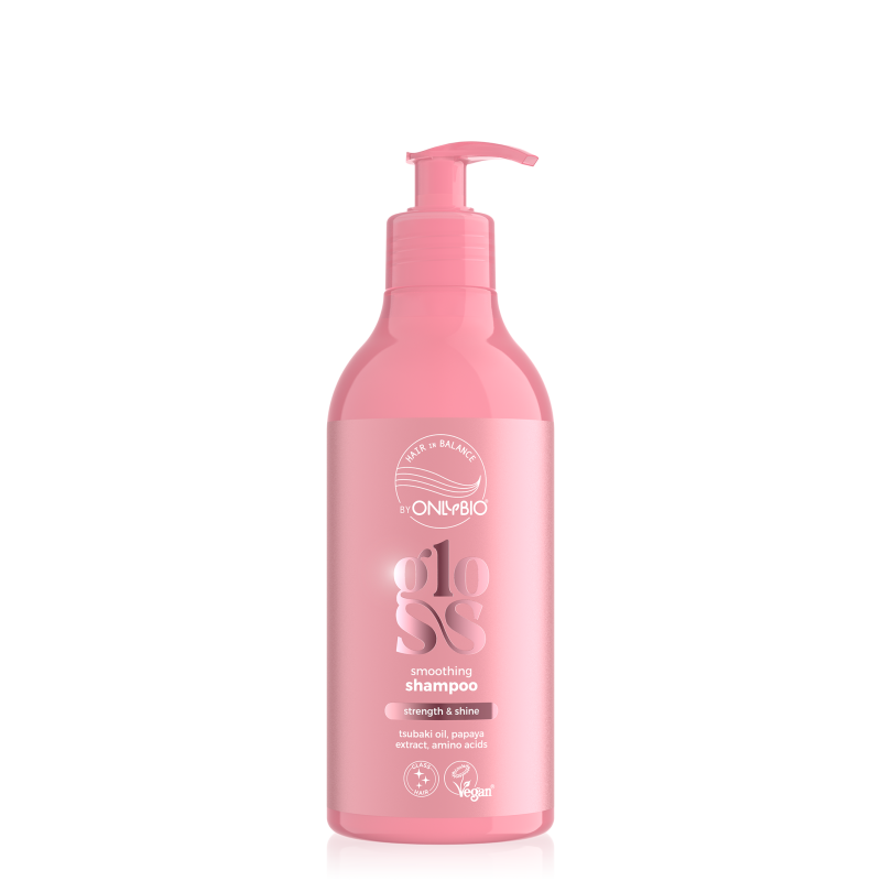 Hair in Balance by ONLYBIO GLOSS smoothing shampoo 400 ml
