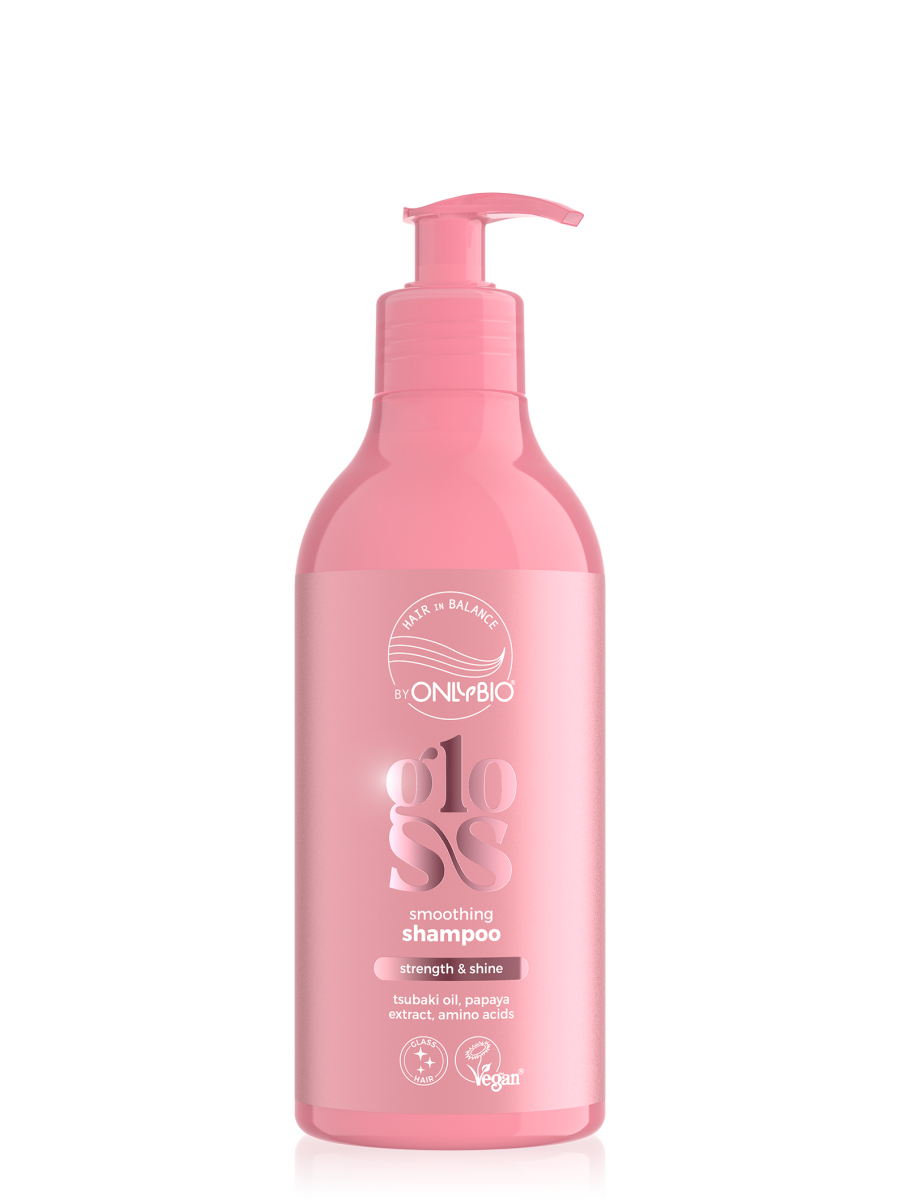 Hair in Balance by ONLYBIO GLOSS smoothing shampoo 400 ml
