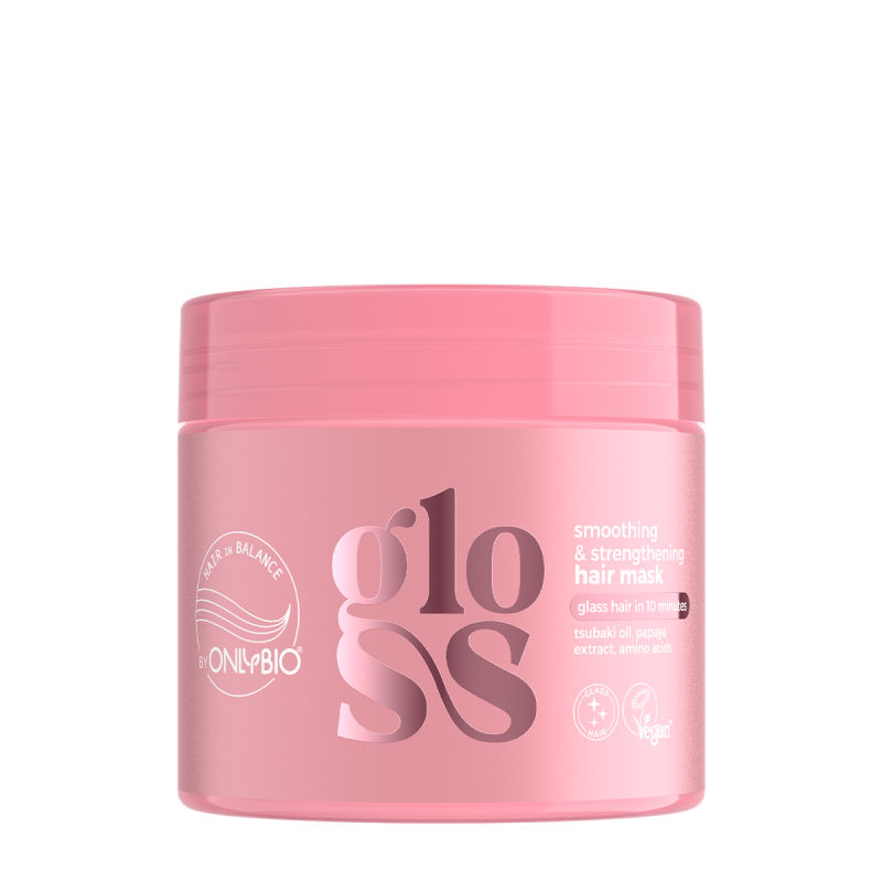 Hair in Balance by ONLYBIO GLOSS smoothing & strengthening hair mask 280 ml