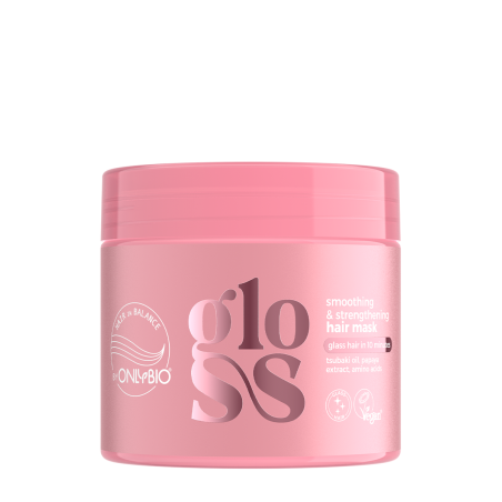 Hair in Balance by ONLYBIO GLOSS smoothing & strengthening hair mask 280 ml