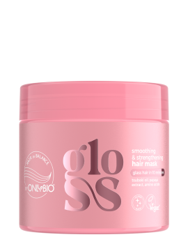 Hair in Balance by ONLYBIO GLOSS smoothing & strengthening hair mask 280 ml