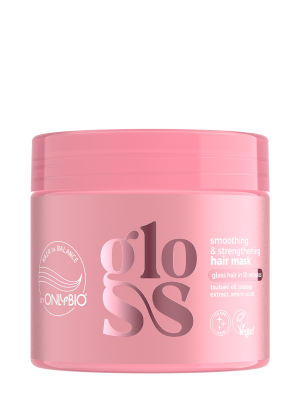 Hair in Balance by ONLYBIO GLOSS smoothing & strengthening hair mask 280 ml