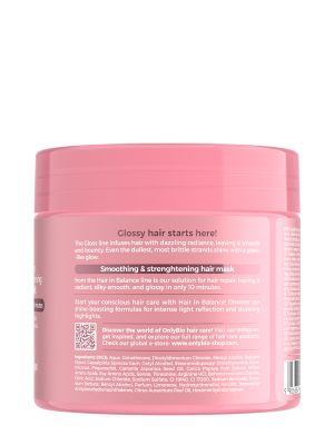 Hair in Balance by ONLYBIO GLOSS smoothing & strengthening hair mask 280 ml