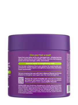 Hair in Balance by ONLYBIO REPAIR intensive repair & strengthening hair mask 280 ml