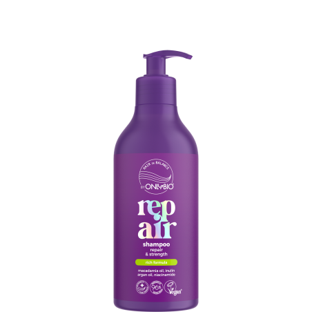 Hair in Balance by ONLYBIO REPAIR shampoo repair & strength 400 ml
