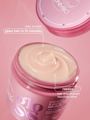 Hair in Balance by ONLYBIO GLOSS smoothing & strengthening hair mask 280 ml
